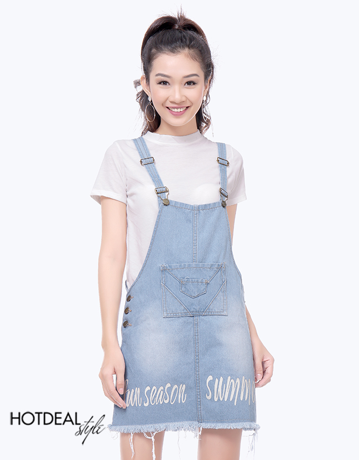Váy Yếm Bò Denim, Đầm Jean Dáng Baby Doll Không Tay Sát Nách Phong Cách  Tiểu Thư Hàn Quốc Cài Cúc Cổ V loại 1 Năng Động | Shopee Việt Nam
