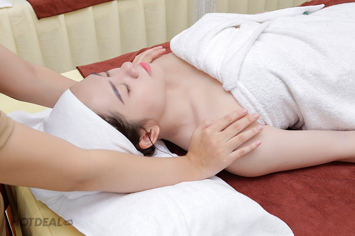 Miễn Tip - (120’) Massage Body + Foot + Xông Hơi + Ngâm Chân + Chăm Sóc Da Mặt + Đắp Mặt Nạ + Nằm Gối Nóng Thảo Dược - Đẹp Home Spa