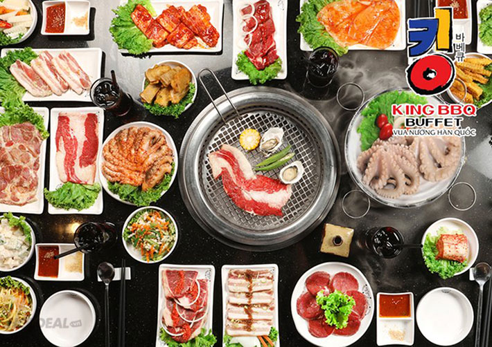 Chỉ 169K Thưởng Thức Buffet Nướng Ngon Đẳng Cấp - King BBQ Hàng Tre