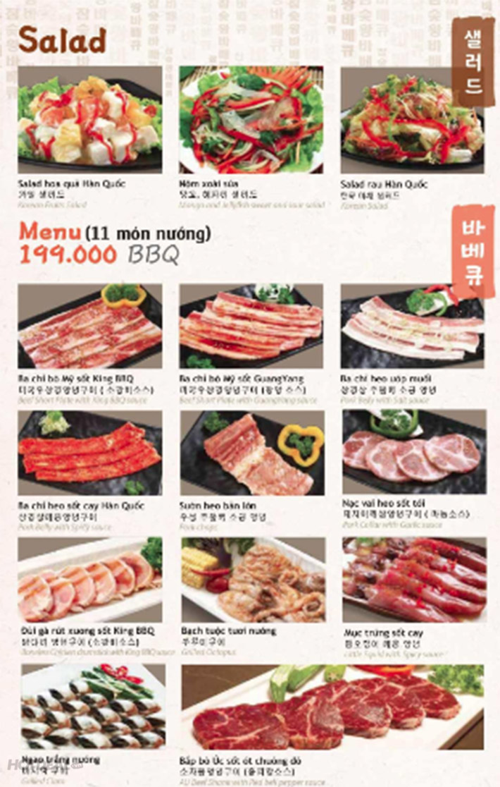 Chỉ 169K Thưởng Thức Buffet Nướng Ngon Đẳng Cấp - King BBQ Hàng Tre