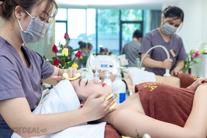 90 Phút Massage Body Thư Giãn Kết Hợp Chăm Sóc Da Mặt Tại Viện Thẩm Mỹ Audora
