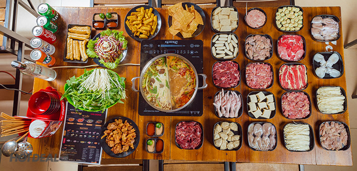 Menu Mới Hấp Dẫn - Buffet Lẩu Truyền Thống Tại Nighteen Rooftop Hotpot