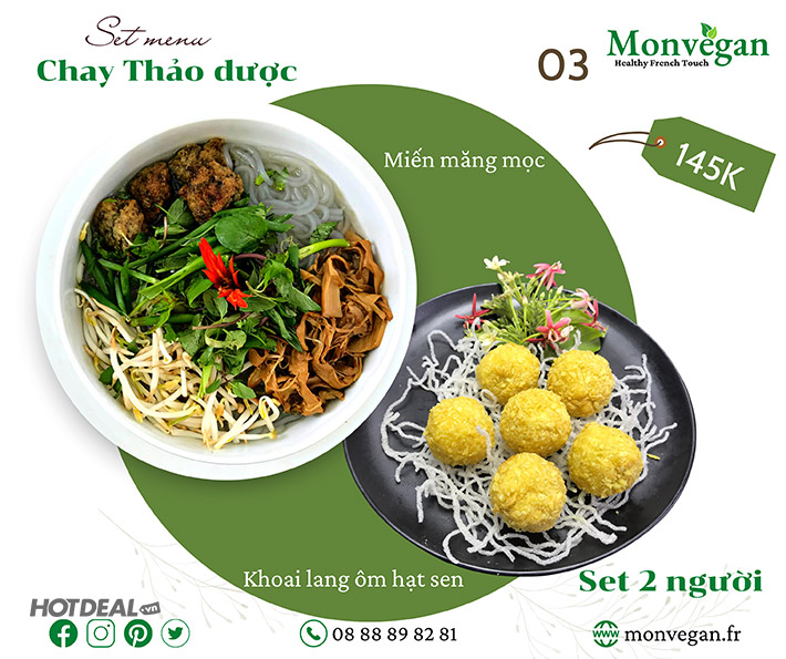 Monvegan - Combo Chay Thảo Dược Thực Dưỡng