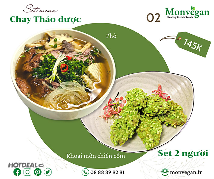 Monvegan - Combo Chay Thảo Dược Thực Dưỡng