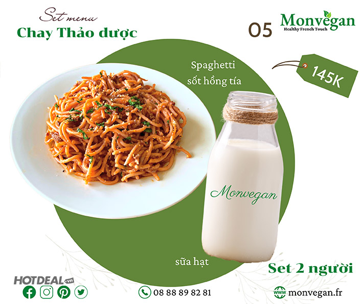 Monvegan - Combo Chay Thảo Dược Thực Dưỡng