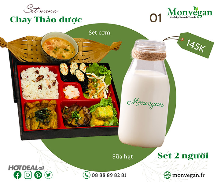 Monvegan - Combo Chay Thảo Dược Thực Dưỡng